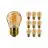 Confezione Multipack 10x Philips MASTER Value LEDluster E27 Sferica Oro 2.6W 136lm - 820 Bianco Molto Caldo | Sostitutiva 15W