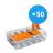 Confezione Multipack 50x Wago 221-415 Connettore Compatto | 5 Filo Connessione - Morsetto per cavi