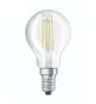 Osram Parathom Classic LED E14 Sferica Filamento Chiara 4W 470lm - 827 Bianco Molto Caldo | Relax and Active - Sostitutiva 40W