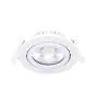 Noxion LED Inclinabile Slim Spot Bianca Il Giro 6W 350lm 60D - 920-930 Dim To Warm | 85mm - IP54 - Dimmerabile - Miglior Resa Cromatica