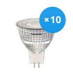 Confezione Multipack 10x Noxion Faretti LED GU5.3 MR16 6.1W 621lm 36D - 840 Bianco Freddo | Sostitutiva 50W