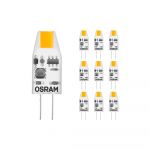 Confezione Multipack 10x Osram Micro LED Pin G4 1W 100lm - 827 Bianco Molto Caldo | Sostitutiva 10W