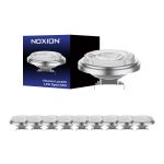 Confezione Multipack 10x Noxion Lucent Faretti LED G53 AR111 7.3W 450lm 24D - 918-927 Dim To Warm | Miglior Resa Cromatica - Dimmerabile - Sostitutiva 50W