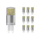 Confezione Multipack 10x Noxion Bolt LED Capsule G9 3.2W 350lm - 827 Bianco Molto Caldo | Dimmerabile - Sostitutiva 30W