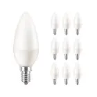 Confezione Multipack 10x Philips Corepro LEDcandle E14 Ghiaccio 7W 806lm - 822-827 Dim To Warm | Dimmerabile - Sostitutiva 60W