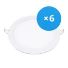 Confezione Multipack 6x Downlight LED UltraSlim 24W 1950lm 110D - 840 Bianco Freddo | 295mm - Ritaglio 280mm